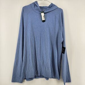 01.Algo Men's Light Blue Large Ronan Performance Jersey Hoodie NWT